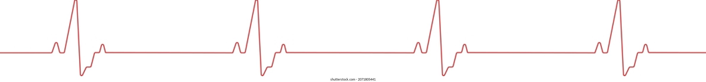 Icono de electrocardiograma imagen vectorial con fondo blanco Eps3