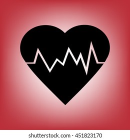 electrocardiogram icon.Heart Rate