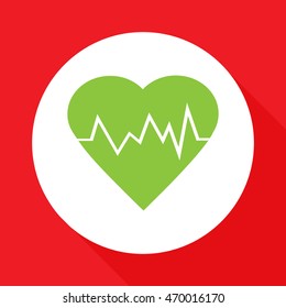 electrocardiogram icon.Heart Rate