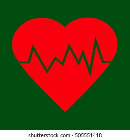 electrocardiogram icon.Heart Rate