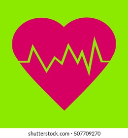 electrocardiogram icon.Heart Rate