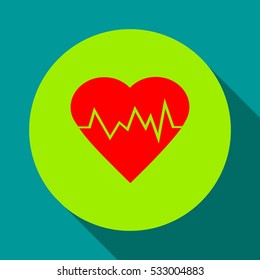 electrocardiogram icon.Heart Rate