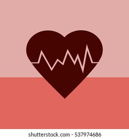 electrocardiogram icon.Heart Rate