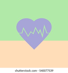 electrocardiogram icon.Heart Rate