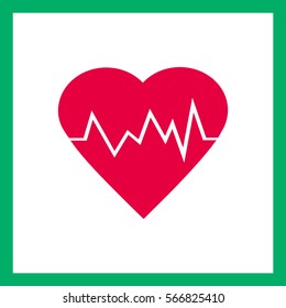 electrocardiogram icon.Heart Rate