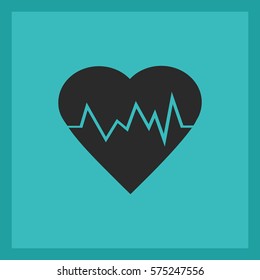 electrocardiogram icon.Heart Rate