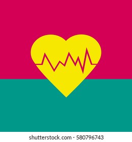 electrocardiogram icon.Heart Rate
