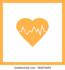 electrocardiogram icon.Heart Rate