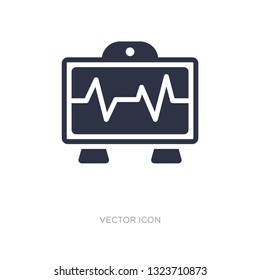 electrocardiogram line icon on white background. Simple element illustration from Technology concept. electrocardiogram line sign icon symbol design.