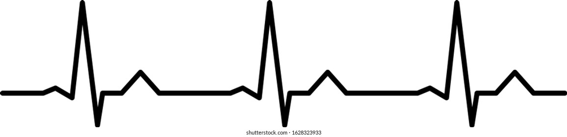 electro-cardiogram Line rhythm illustration material