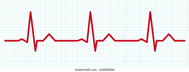 electro-cardiogram Line rhythm illustration material