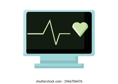Electrocardiogram Nurse Medical Tool Vector