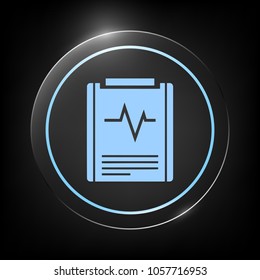 Electrocardiogram symbol icon