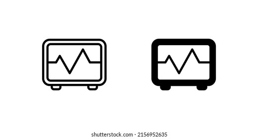 electrocardiograph icon. suitable for use in presentations, web and mobile applications
