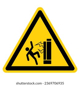 Electrocution Hazard Symbol Sign, Vector Illustration, Isolate On White Background Label .EPS10
