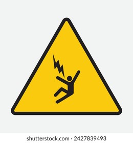 Electrocution Voltage Hazard Sings Symbol