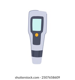 electrode ph meter cartoon. solution measurement, probe sensor, accuracy precision electrode ph meter sign. isolated symbol vector illustration