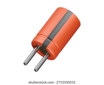 Elektrolytkondensator Icon 3D-Illustration Render