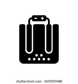 electrolysis icon vector on white background. Stock sign