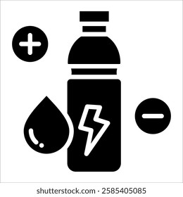 Electrolyte Drink Icon Element For Design