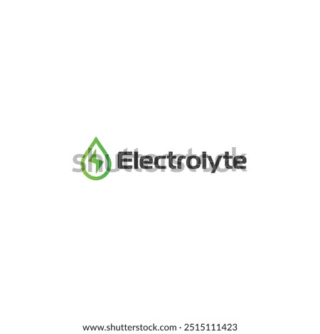Electrolyte icon logo flat vector design