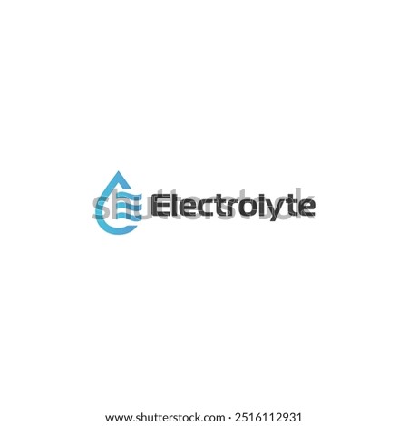 Electrolyte icon logo flat vector design