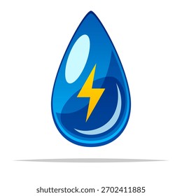 Ilustración aislada del Vector del icono de los electrolitos