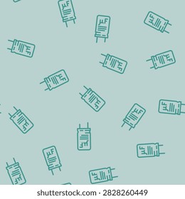 electrolytic capacitor electronic component line seamless pattern electrolytic capacitor electronic component thin line illustration