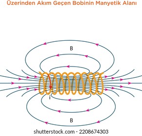 Electromagnetic Field Magnetic Force Pole Magnet Stock Vector (Royalty ...