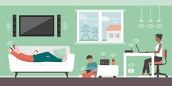 Electromagnetic Fields In The Home And Sources: People Living In Their House And EMFs Emitted By Appliances And Wireless Devices