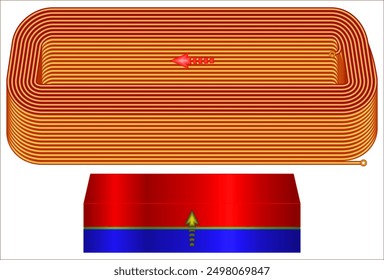 Electromagnetic Force Acting Between a Coil and a Magnet