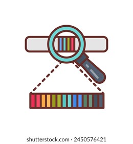 Electromagnetic Spectrum  icon in vector. Logotype
