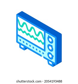 electromagnetic waves checking equipment isometric icon vector. electromagnetic waves checking equipment sign. isolated symbol illustration