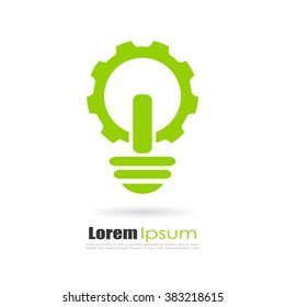 Electromechanics abstract industry logo