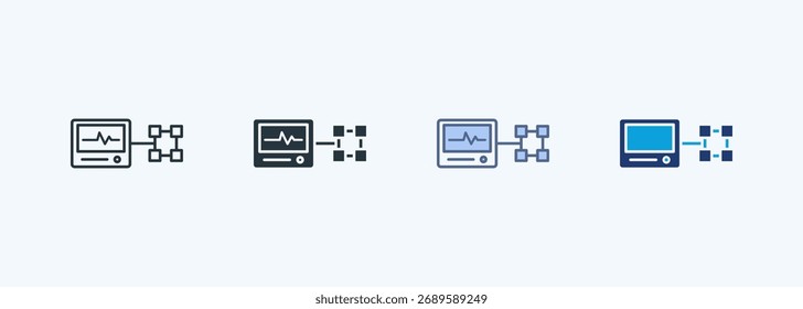 Electromyography Multiple Style Icon Collection