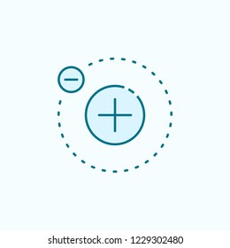 electron 2 colored line icon. Simple colored element illustration. electron outline symbol design from Scientifics study set