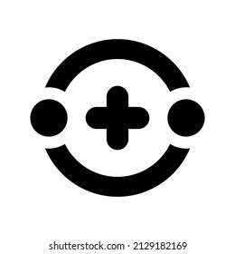 Electron atomic icon.molecular (vector illustration)