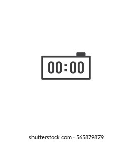 electron clock icon. sign design
