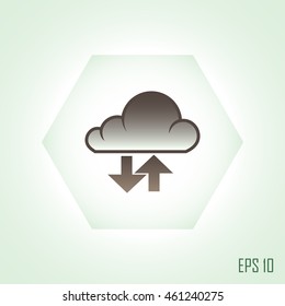 electron cloud, icon