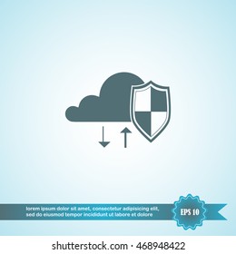 electron cloud, icon