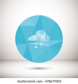 electron cloud, icon