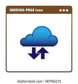 electron cloud, landing page icon