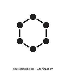 Ilustración de vectores de iconos llenos de electrones