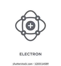 Electron icon. Electron design concept from Science collection. Simple element vector illustration on white background.