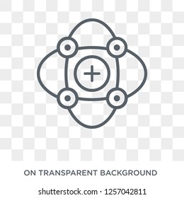 Electron icon. Electron design concept from Science collection. Simple element vector illustration on transparent background.