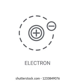 Electron icon. Trendy Electron logo concept on white background from Science collection. Suitable for use on web apps, mobile apps and print media.