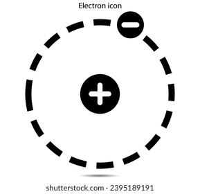 Electron icon vector illustration graphic on background
