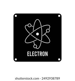 electron icon vector template illustration logo design