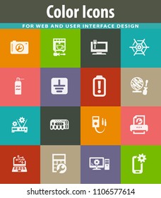 Electron icons set for web sites and user interface