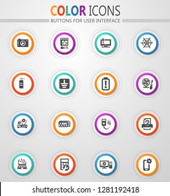Electron icons set for web sites and user interface